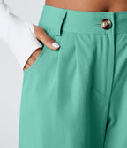 Joggings décontractés à taille mi-haute avec poches