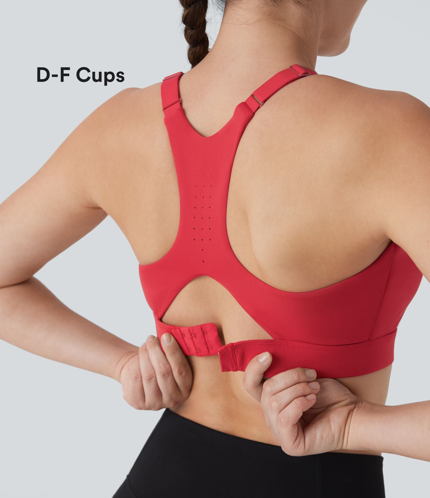 Brassière d'entraînement SpeedWave™ maintien moyen coques moulées perforée crochet ajustable séchage rapide E-G
