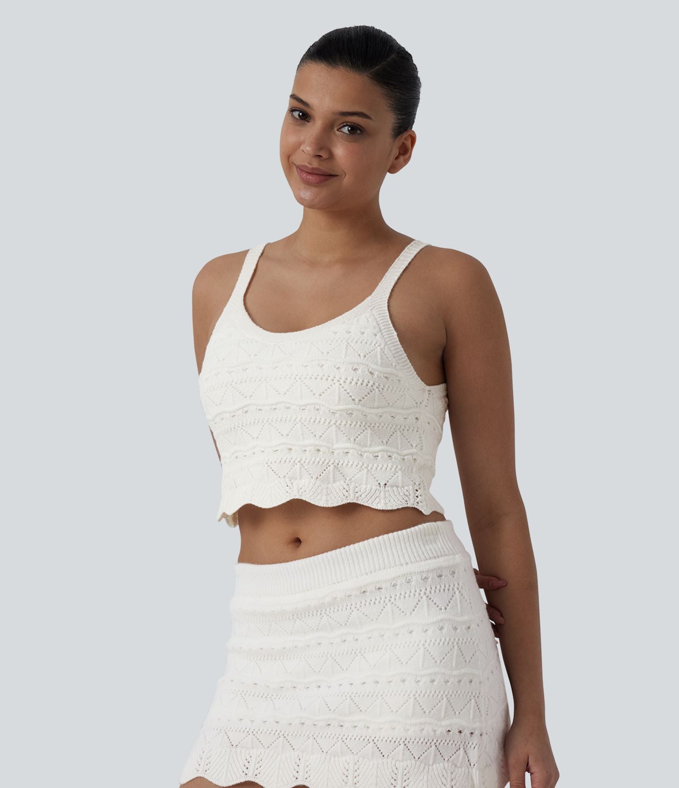 Gilet court col rond