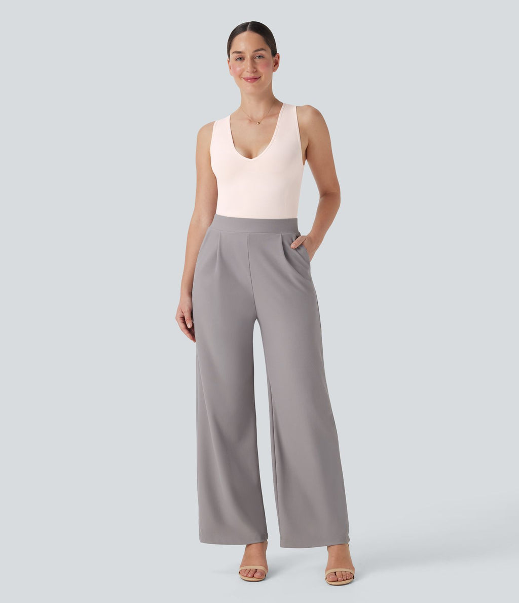 Combinaison de travail gainante col V sans manches sans couture OneForm Seamless Flow - Édition Easy Peasy