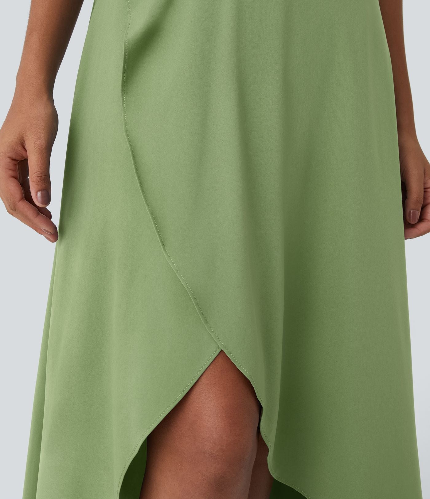 Jupe Longue Casual Breezeful™ Taille Haute à Volants 2en1 Fluide Sèchement Rapide Quotidien Maxi