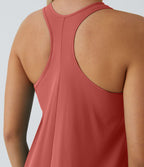 Robe décontractée mi-longue Breezeful™ dos nageur poche latérale fluide asymétrique séchage rapide A-C