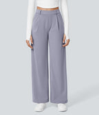 Pantalon tailleur Halara Flex™ DayStretch coupe droite taille haute avec poches