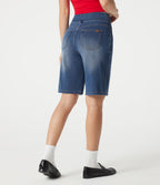 Halara Flex™ Bermuda casual en jean taille haute avec poches