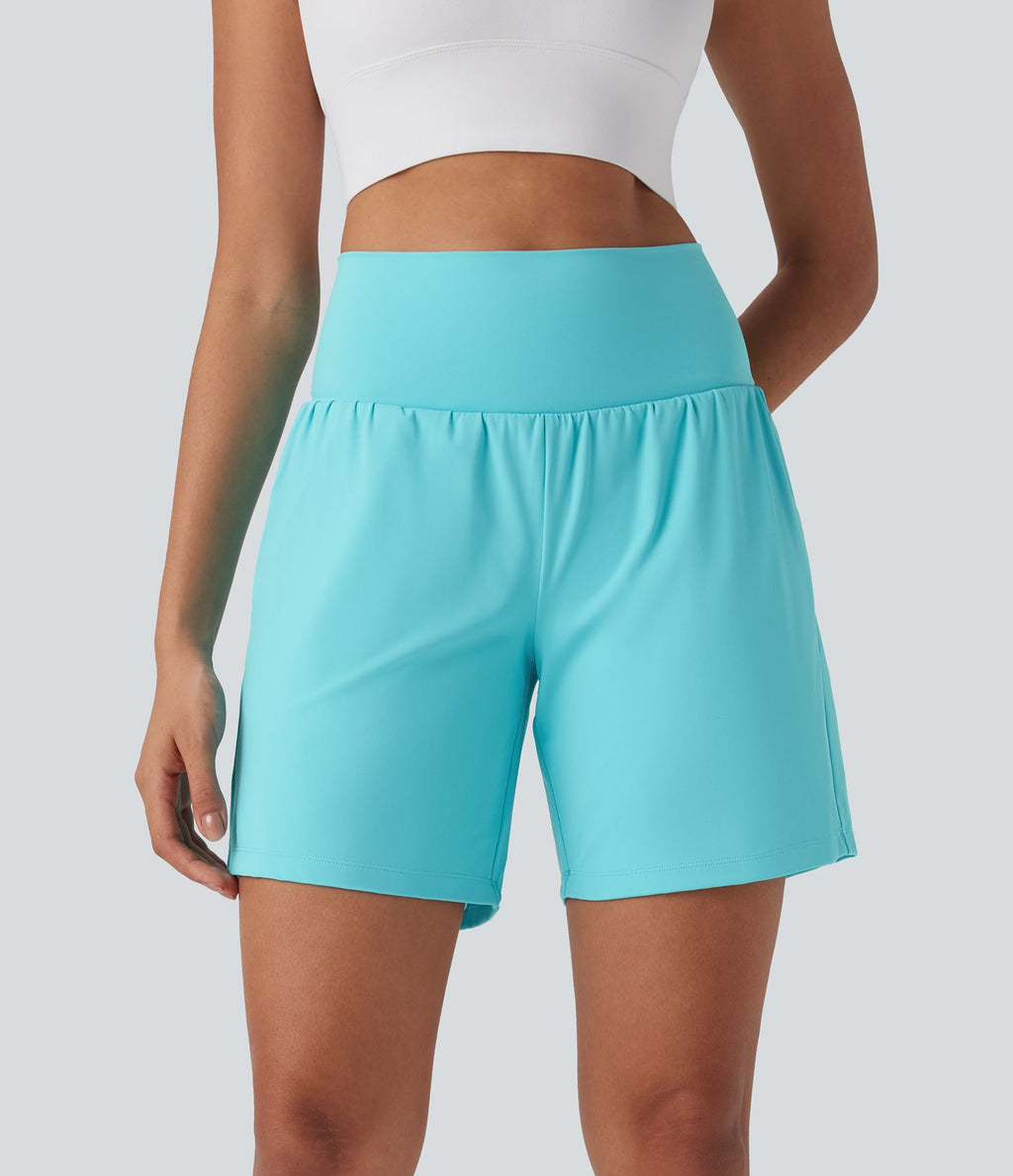 Short de yoga SoftlyZero™ Airy 2-en-1 taille très haute avec poches et effet frais InstantCool 17,5 cm