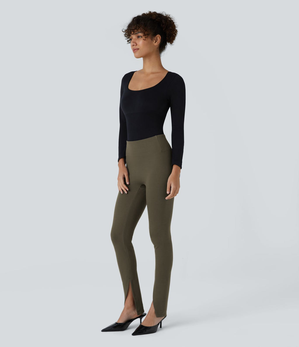 Pantalon tailleur devant taille haute Halara Flex™