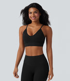 Brassière de sport yoga maintien léger sans couture OneForm Seamless Flow