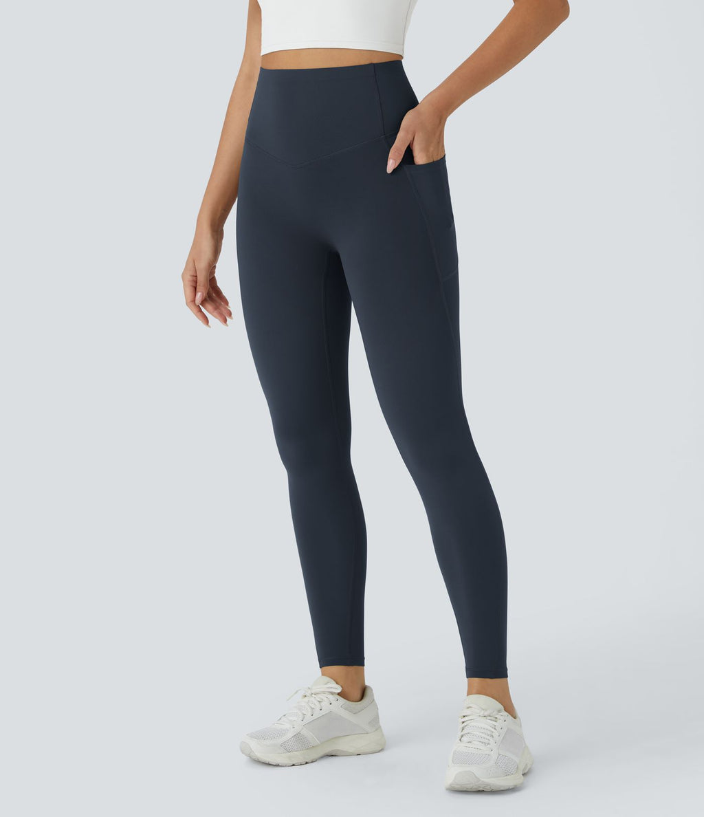 Legging d'entraînement gainant galbant taille haute avec poches Halara UltraSculpt™