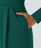Combinaison de cérémonie à manches longues, coupe large avec poches latérales et zip invisible - Édition Easy Peasy