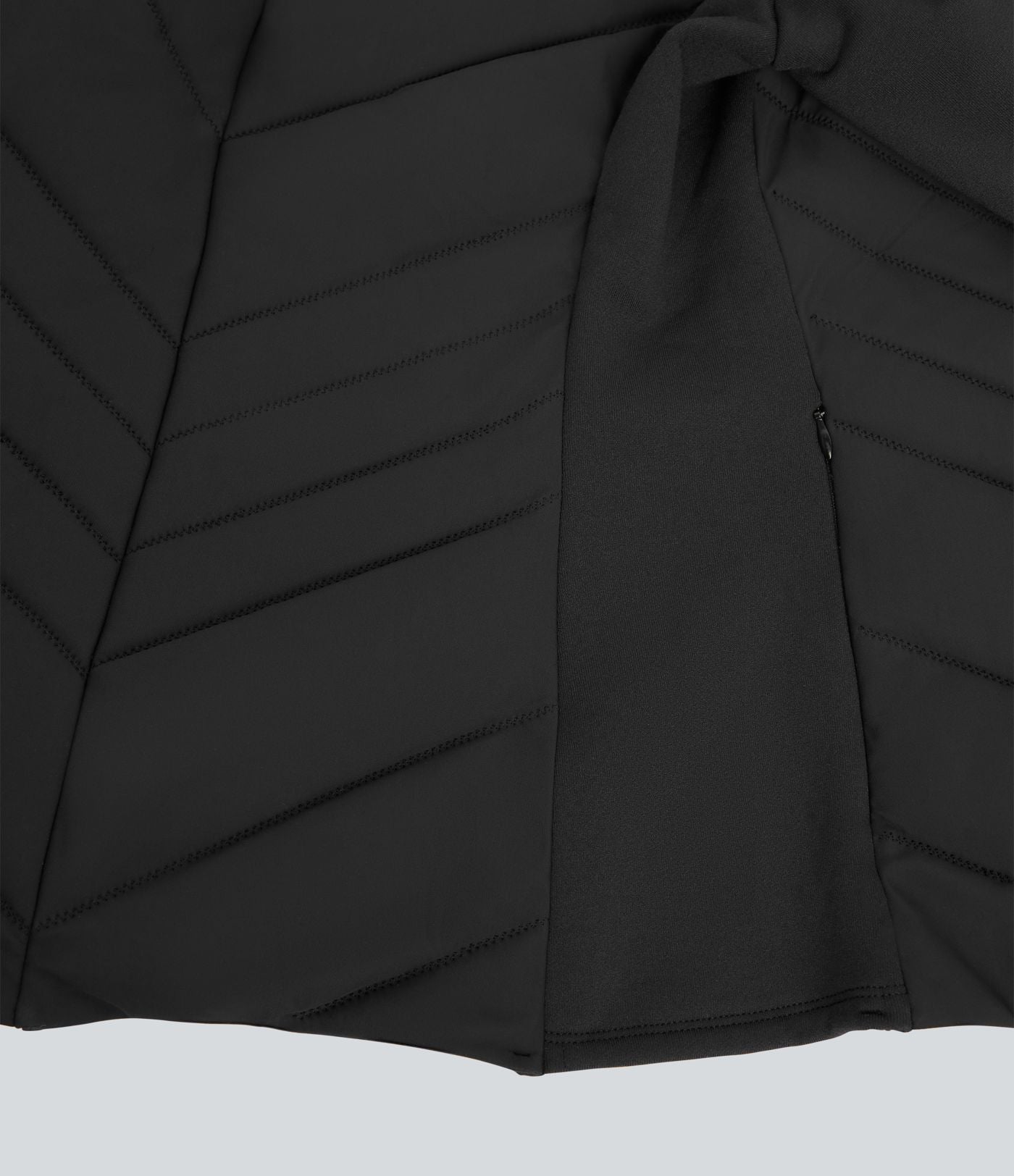 Veste matelassée running PuffFlex col cheminée manches longues avec zip et poches