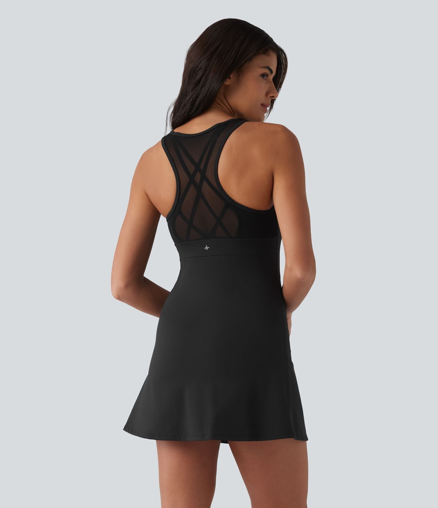 Robe sport SoftlyZero™ en peluche ultra-douce, dos nageur, col U, sans manches, soutien-gorge intégré et poches - Édition Easy Peasy