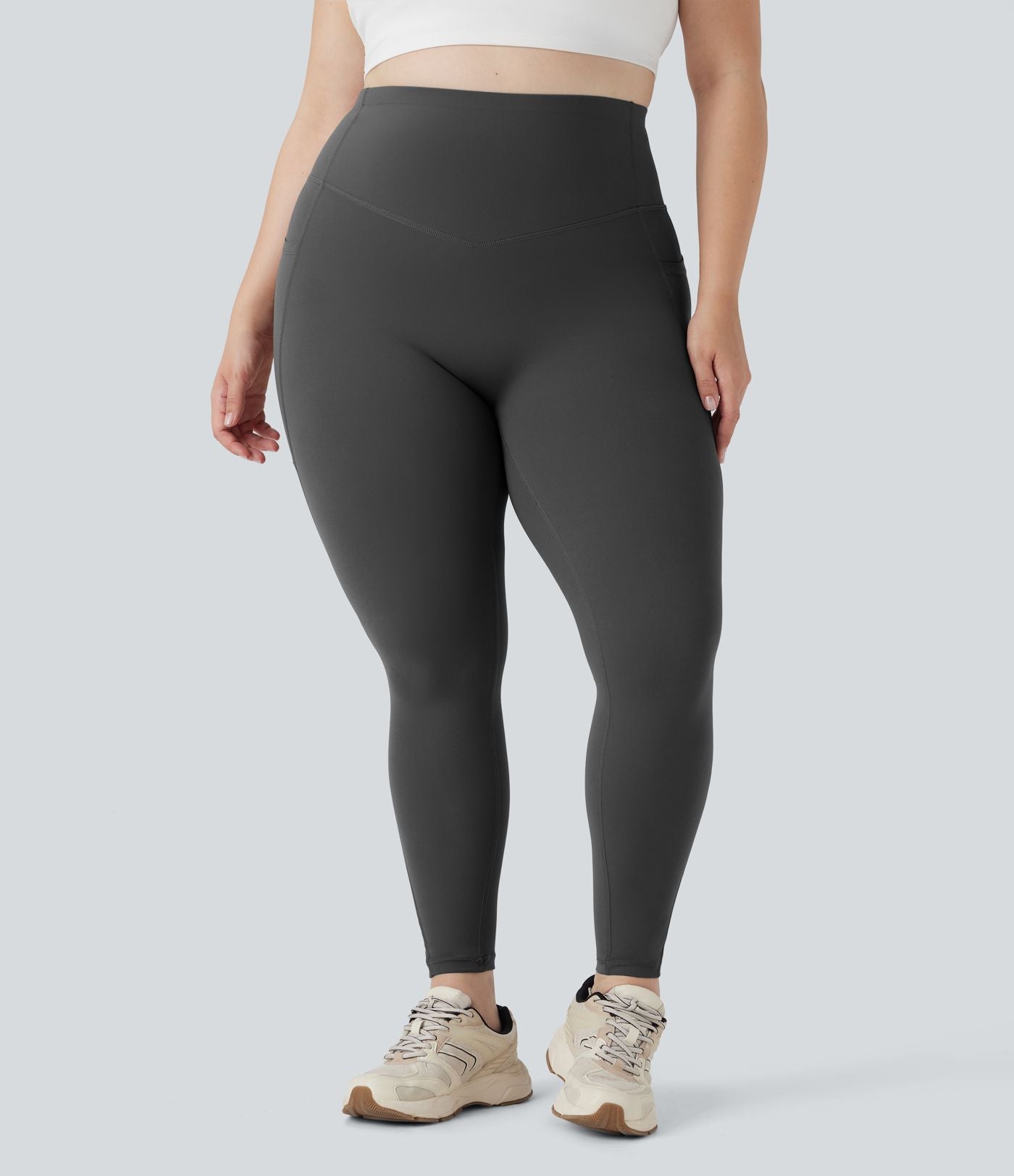 Legging d'entraînement gainant galbant taille haute grande taille avec poches Halara UltraSculpt™