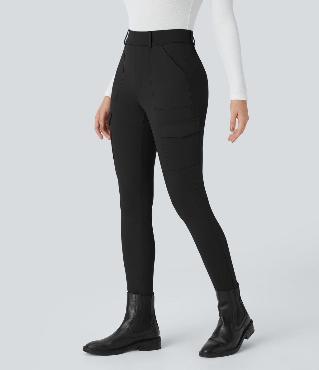 Pantalon cargo ajusté tailleur taille haute Halara Flex™ DayStretch avec poches