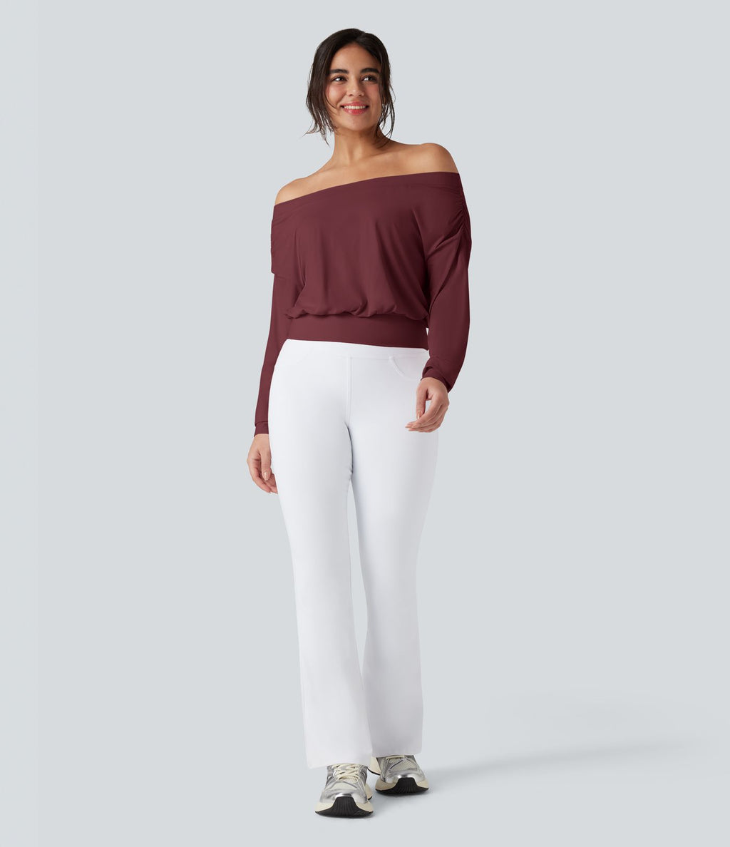 Haut de sport yoga oversize épaules dénudées effet frais InstantCool séchage rapide