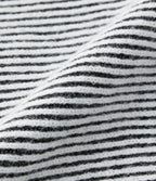 Pull col rond motif rayé bicolore à manches longues