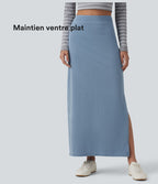 Halara Flex™ Jupe maxi casual en jean taille haute gainante