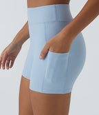 Short de yoga SoftlyZero™ Airy 8,8 cm taille haute poches latérales uni effet frais InstantCool