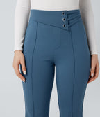 Pantalon tailleur évasé taille haute Halara Flex™ avec poches