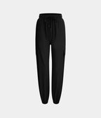 Jogging Cargo Casual à Taille Mi-Haute Cordon de Serrage et Poches Latérales