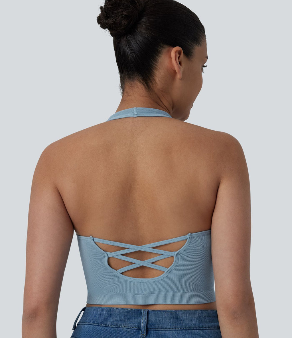 OneForm Débardeur décontracté court dos nu sans couture Seamless Flow