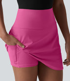Jupe de golf courte 2-en-1 SoftlyZero™ Airy effet frais InstantCool taille ultra-haute gainant avec ourlet arrondi et poches