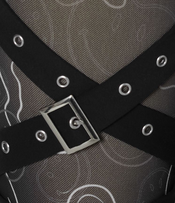 Legging de yoga Halara X Smiley® Halara UltraSculpt™ taille haute croisé avec empiècements en mesh contrastant et boucle décorative