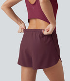 Combi-short running 2-en-1 dos nu réfléchissant séchage rapide avec poches latérales - Édition Easy Peasy - UPF50+