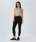 Halara Flex™ Jegging Casual Taille Haute Tricot Extensible Poche Latérale Arrière