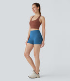 Short cycliste 7,5 cm d'entraînement gainant taille haute avec poches Halara UltraSculpt™