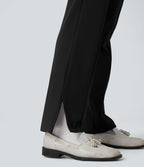 Pantalon tailleur thermique SoftlyZero™ Plush coupe droite ourlet fendu taille mi-haute avec poches