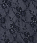 Débardeur transparent dentelle à motif floral