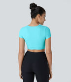 Softlyzero™ Plush Sports Top Ourlet Croisé