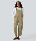 Salopette denim Halara Flex™ 7/8 coupe barrel avec poches