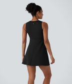 Robe Mini de Randonnée SpeedWave™ à Col Rond, Sans Manches, avec Poches Latérales et Séchage Rapide