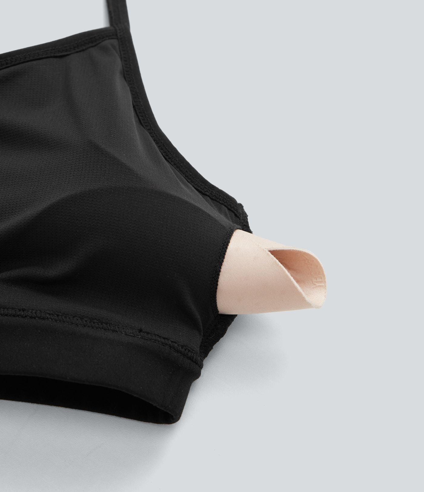 Brassière de sport yoga maille côtelée soutien léger à découpes bonnets A-D