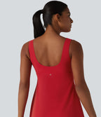 Robe de tennis courte 2-en-1 Halara UltraSculpt™ effet push-up bonnets E-G avec poches – Édition Easy Peasy