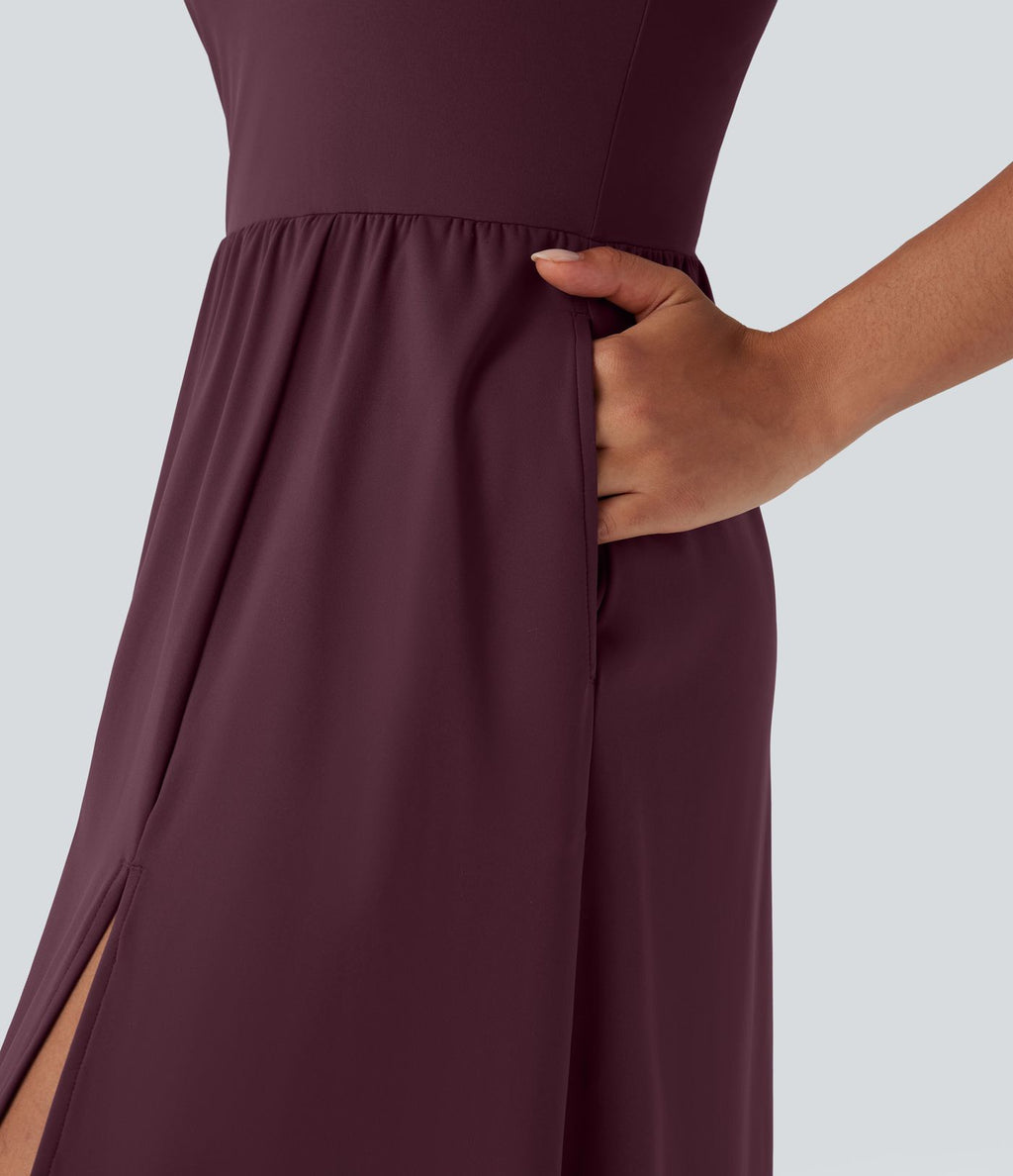 Robe caraco décontractée SoftlyZero™ Airy dos nageur effet frais InstantCool avec poches, bonnets E-G