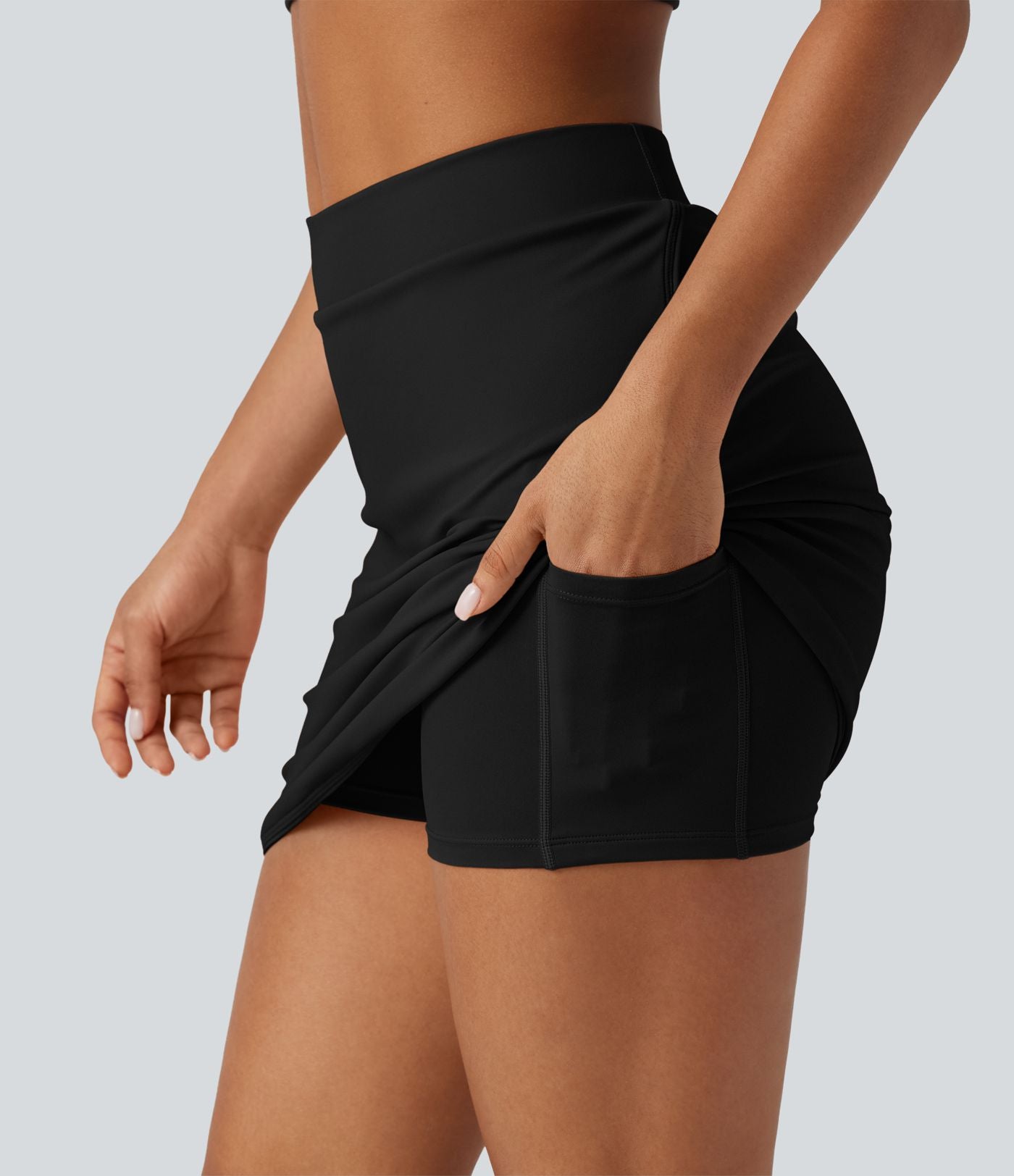 Jupe de golf mini 2-en-1 taille haute en SoftlyZero™ Airy à effet frais InstantCool avec poches