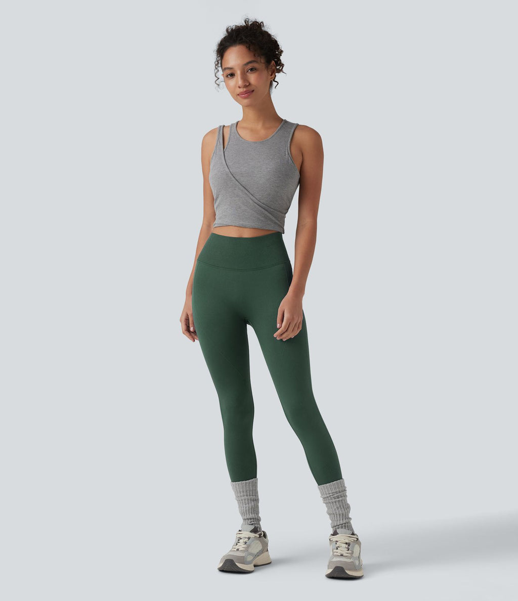 Seamless Flow Legging yoga taille haute gainant et sculptant