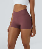 Softlyzero™ Short 7,5cm Biker Taille Haute Croisé Uni