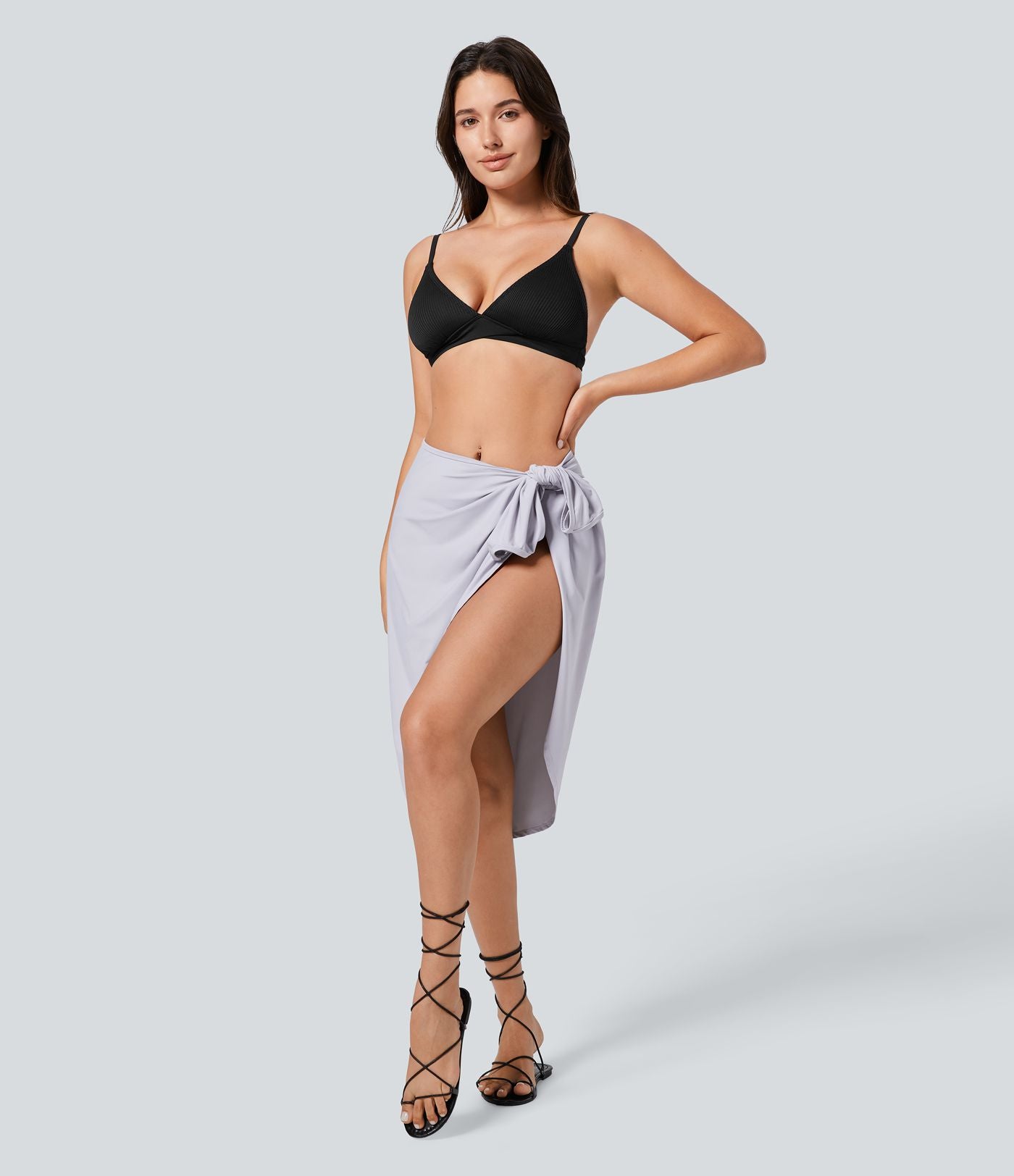 Robe de Plage Fines bretelles croisée dos nu effet portefeuille effet frais InstantCool