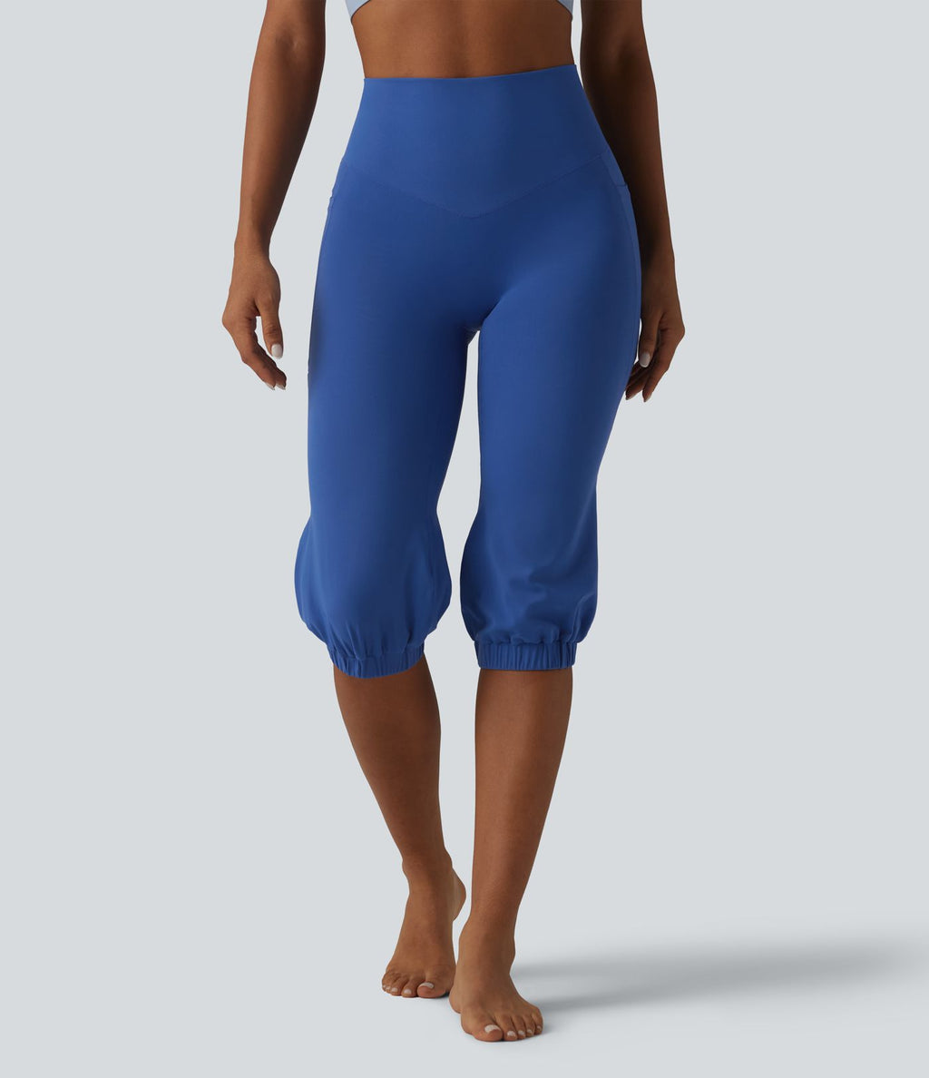 SoftlyZero™ Jogging corsaire ballon taille haute ventre plat pour la danse avec poches