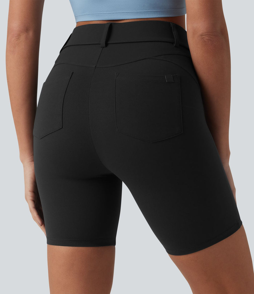 Halara UltraSculpt™ Cycliste casual 17,5 cm taille haute ventre plat, avec poches