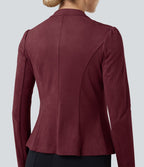 Veste de travail ajustée en daim manches longues