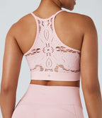 Brassière de sport yoga maintien léger avec découpes sans couture Seamless Flow