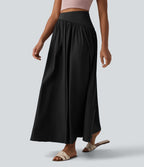 Breezeful™ Jupe maxi décontractée fluide taille haute à séchage rapide avec poches