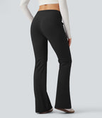 Pantalon évasé ajusté taille moyenne avec cordon de serrage DayStretch avec poches