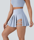 Jupe-short de danse mini Breezeful™ à taille haute, plissée, 2-en-1, avec poches latérales et arrière, ourlet asymétrique et séchage rapide