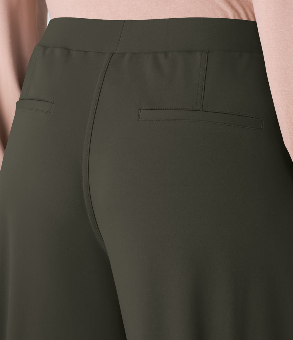 Pantalon de travail grande taille coupe droite taille haute Halara Flex™ DayStretch avec poches