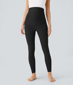 Legging de yoga de maternité Softlyzero™ 7/8 ultra taille haute avec poches latérales et dos croisé - Protection UV UPF50+